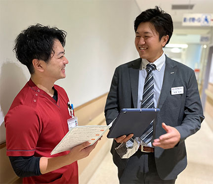 病院との関係構築を強化している様子の写真